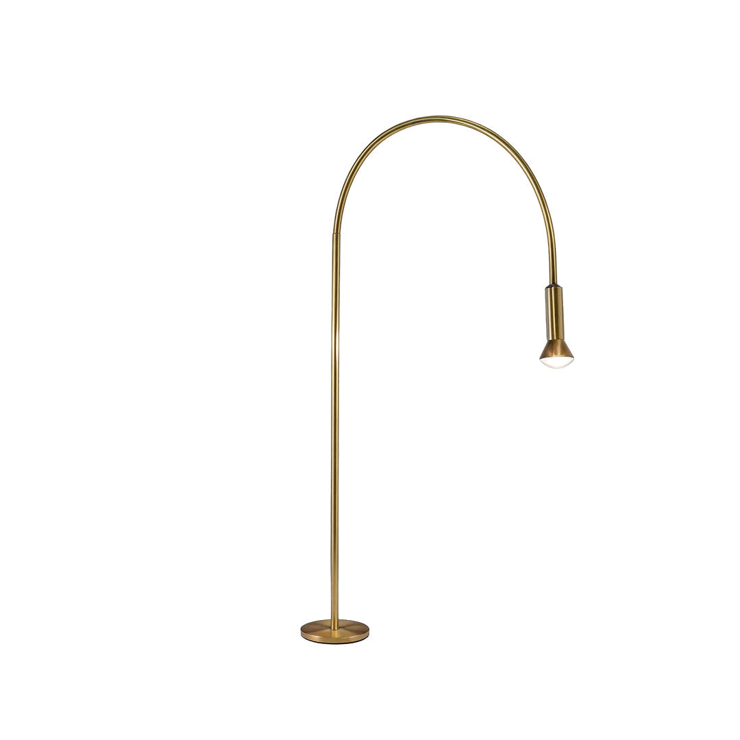 Modern LED Garden Path Lights in Gold Aluminum for Outdoor Landscapes
