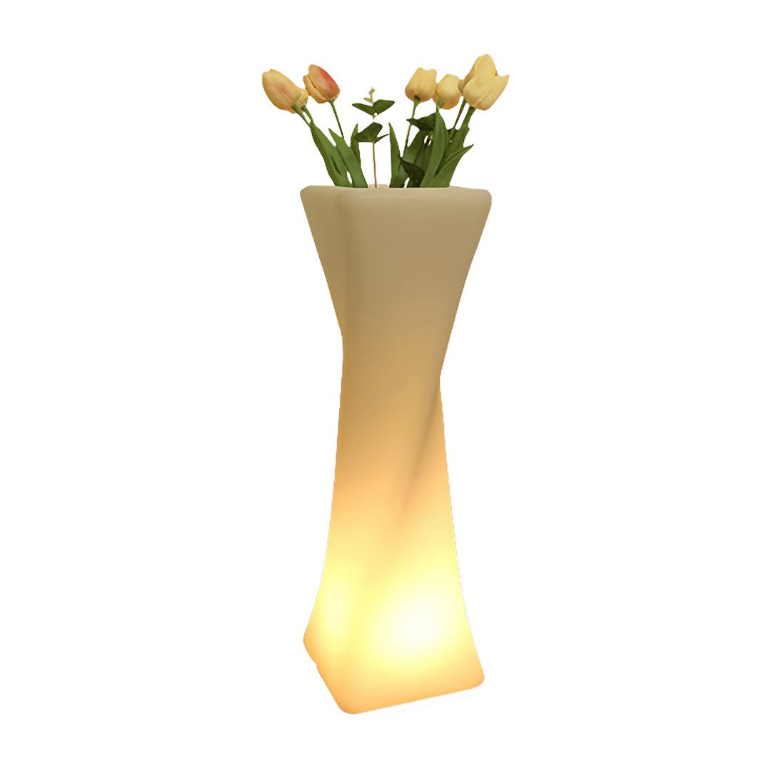 Nordic Illuminated Planter with Integrated LED Ambient Glow
