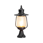 Modern Pillar Lights for Gate – Minimalist Outdoor Post Lighting in Black