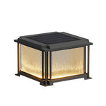 Modern Outdoor Pillar Light – Waterproof Black LED Gate Lamp