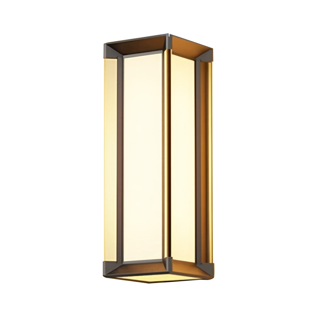 Modern Outdoor Wall Sconce with Ribbed or Frosted Glass, IP55 Waterproof