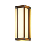 Modern Outdoor Wall Sconce with Ribbed or Frosted Glass, IP55 Waterproof