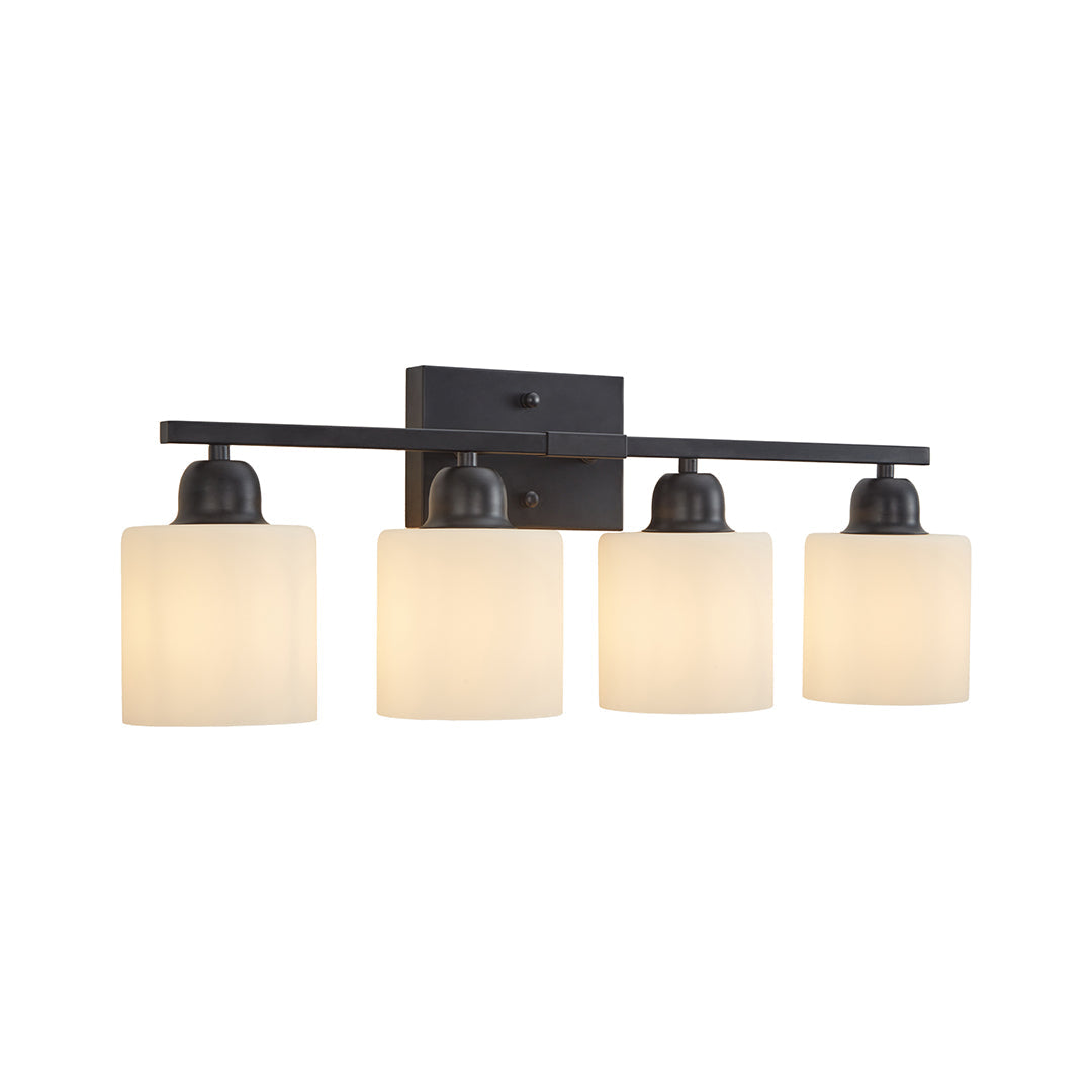 Modern Minimalist Vanity Light for Bathroom Mirror with Glass Shades