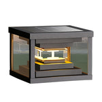 Modern Stainless Steel Gate Pillar Lights for Outdoor Courtyard