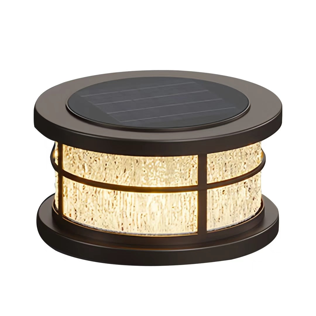 Modern Outdoor Pillar Light with Die-Cast Aluminum Frame
