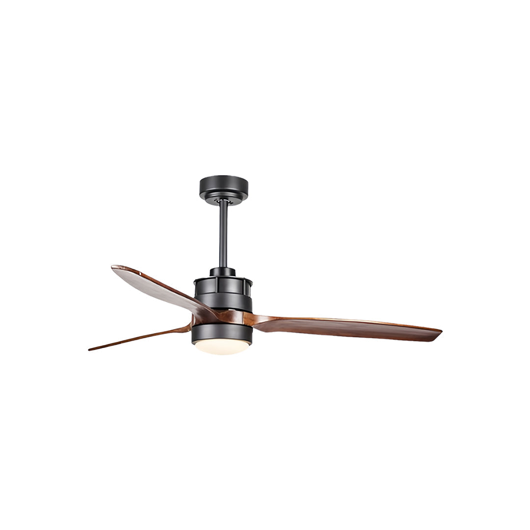 Aurelia LED Ceiling Fan with Light — Contemporary Wood-Blade Design