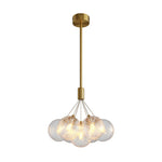 Aurelia Bubble Chandelier in Solid Copper, Modern Minimalist Ceiling Light