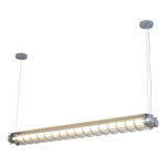 Linear LED Pendant Light with Vintage Industrial Design