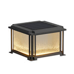 Modern Outdoor Pillar Light – Waterproof Black LED Gate Lamp