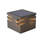 Modern Stainless Steel Outdoor Pillar Light with Solar & Hardwired Options