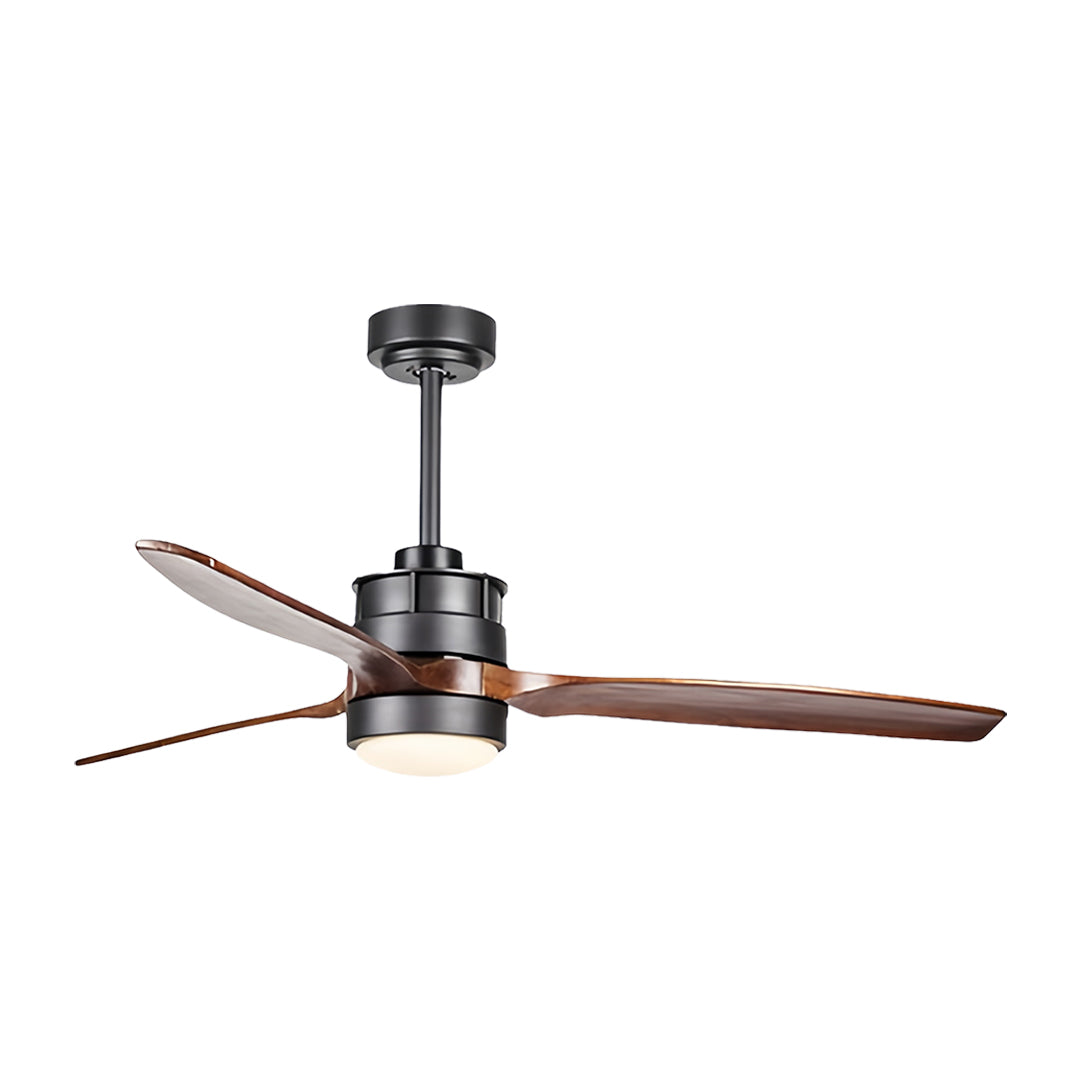 Aurelia LED Ceiling Fan with Light — Contemporary Wood-Blade Design