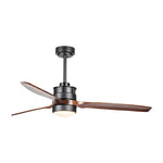 Aurelia LED Ceiling Fan with Light — Contemporary Wood-Blade Design
