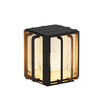 Modern Outdoor Pillar Lantern in Stainless Steel for Fence and Gate