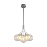 Aurelia Bubble Chandelier in Solid Copper, Modern Minimalist Ceiling Light