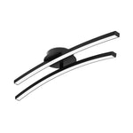 Aura Dual LED Semi Flush Mount Ceiling Light with Rotating Strips