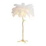 Aurelia Feather Floor Lamp – Nordic Designer Standing Light
