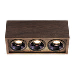 Walnut Multi-Head LED Recessed Downlights for Modern Interiors