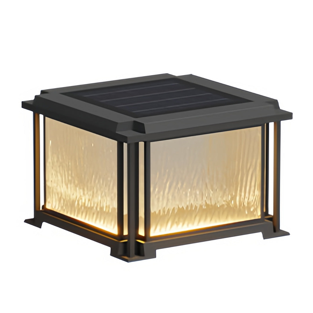 Modern Outdoor Pillar Light – Waterproof Black LED Gate Lamp