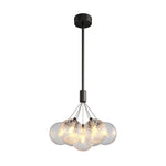 Aurelia Bubble Chandelier in Solid Copper, Modern Minimalist Ceiling Light