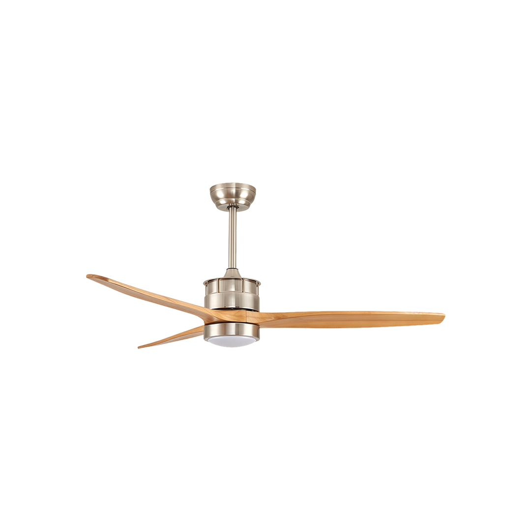 Aurelia LED Ceiling Fan with Light — Contemporary Wood-Blade Design