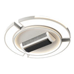 Bladeless Ceiling Fan with Full Spectrum LED Light – Modern Flush Mount