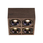 Walnut Multi-Head LED Recessed Downlights for Modern Interiors