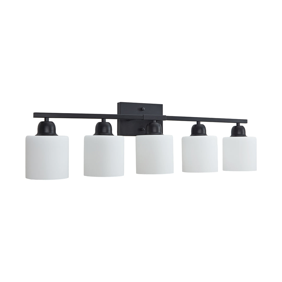 Modern Minimalist Vanity Light for Bathroom Mirror with Glass Shades