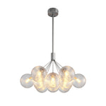 Aurelia Bubble Chandelier in Solid Copper, Modern Minimalist Ceiling Light