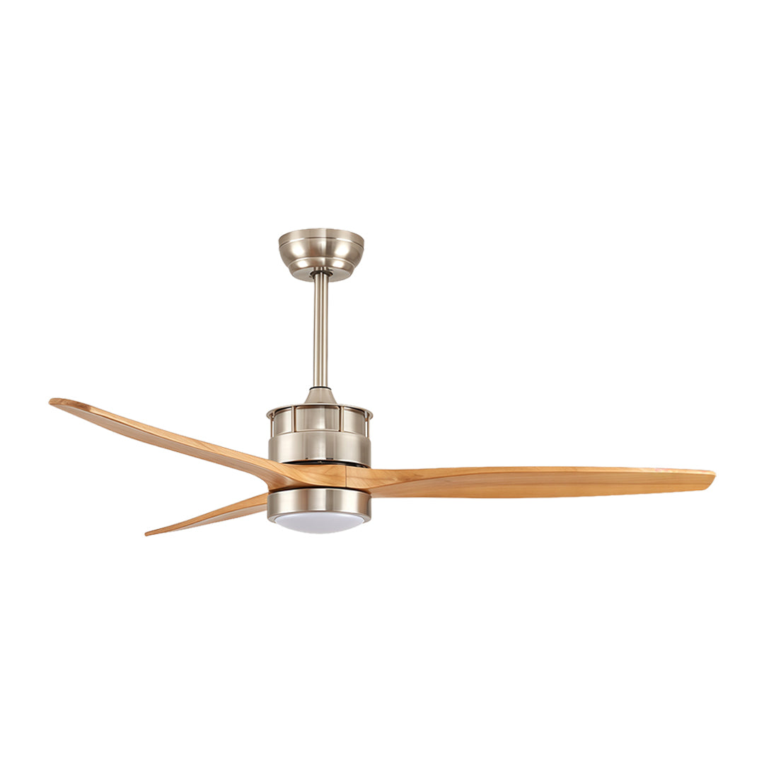 Aurelia LED Ceiling Fan with Light — Contemporary Wood-Blade Design