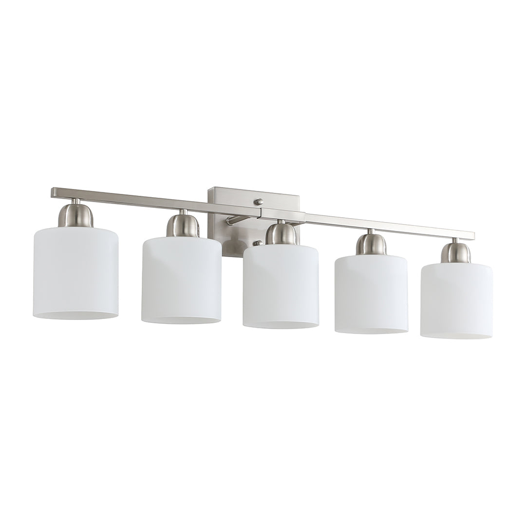 Modern Minimalist Vanity Light for Bathroom Mirror with Glass Shades