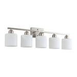 Modern Minimalist Vanity Light for Bathroom Mirror with Glass Shades