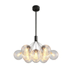 Aurelia Bubble Chandelier in Solid Copper, Modern Minimalist Ceiling Light