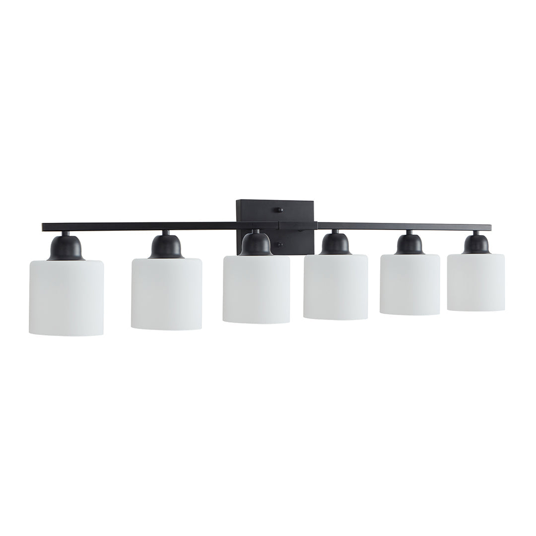 Modern Minimalist Vanity Light for Bathroom Mirror with Glass Shades