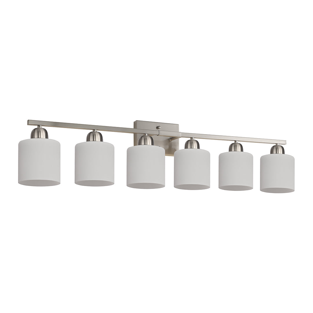 Modern Minimalist Vanity Light for Bathroom Mirror with Glass Shades