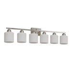 Modern Minimalist Vanity Light for Bathroom Mirror with Glass Shades