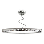 Twisted Full-Spectrum LED Semi Flush Mount Ceiling Light in Modern Finishes
