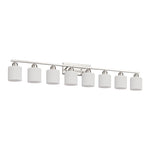 Modern Minimalist Vanity Light for Bathroom Mirror with Glass Shades