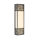 Linear Copper Wall Sconce with Marble Shade for Modern Hallways