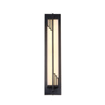 Full Copper Linear Wall Sconce with Natural Marble Shade