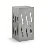 Modern Perforated Bollard Light for Outdoor Landscape Illumination