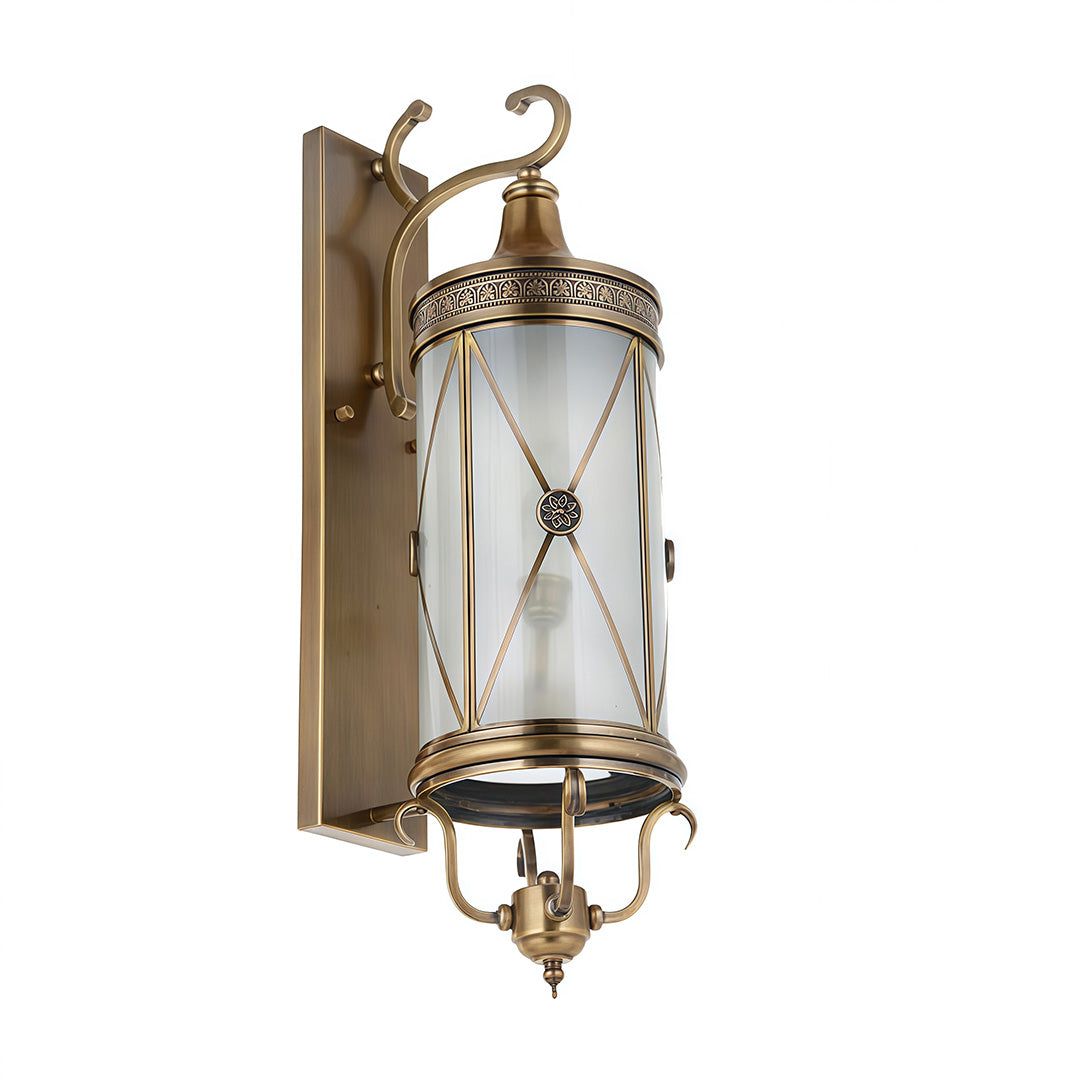 Artisan Copper Outdoor Wall Sconce with Clear Glass Shade