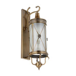 Artisan Copper Outdoor Wall Sconce with Clear Glass Shade