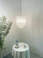 Quadriedri Murano Prisms Transparant Chandelier