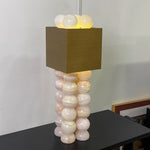 Quava Jade Table Lamp – Natural Stone Sculptural Lighting for Modern Interiors