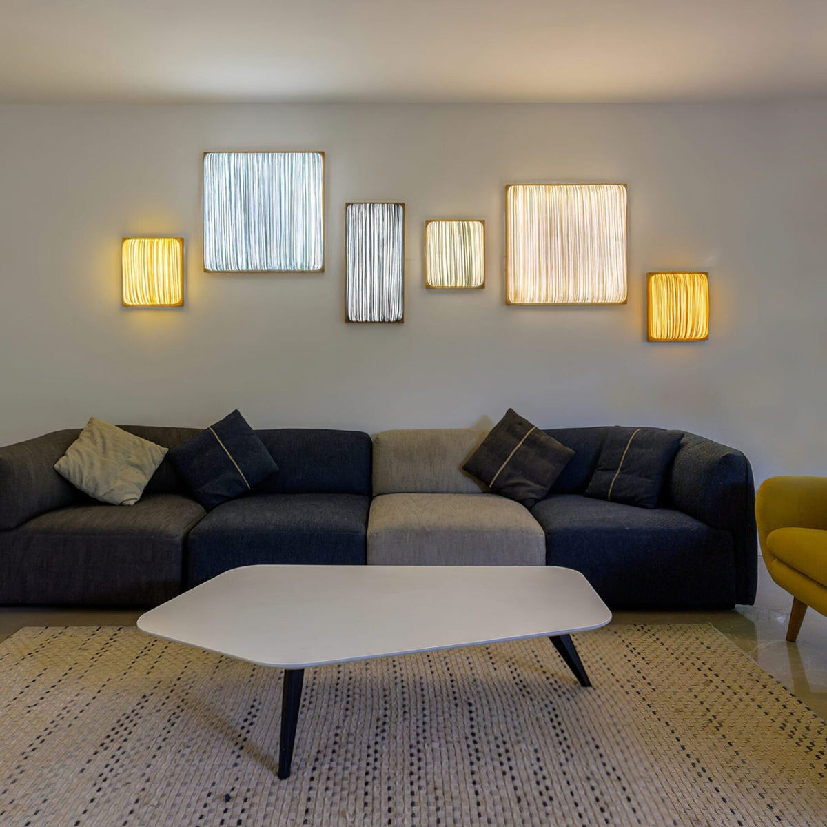 Raffia Textile Wall Light