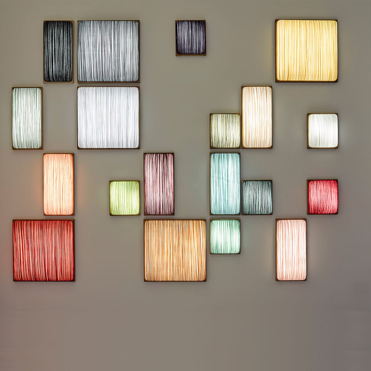 Raffia Textile Wall Light
