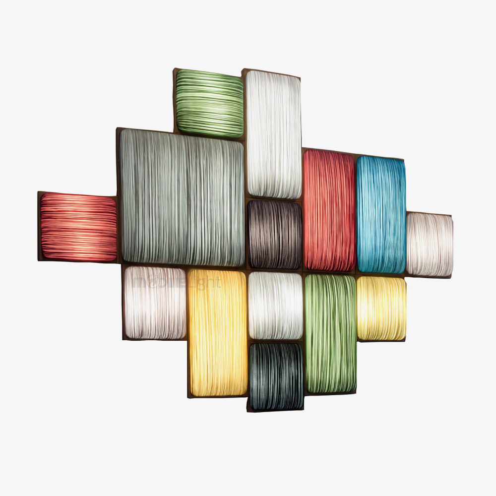 Raffia Textile Wall Light