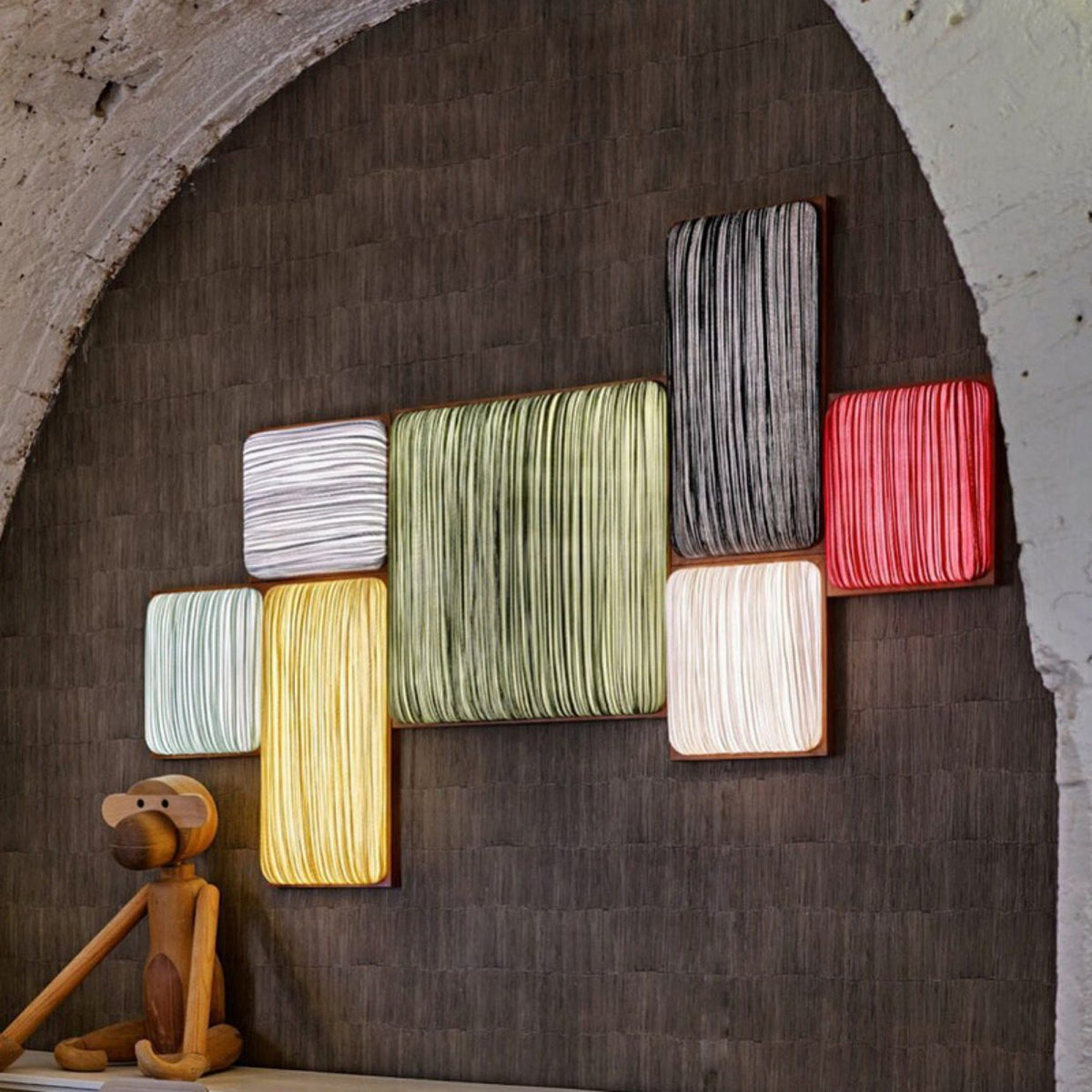 Raffia Textile Wall Light