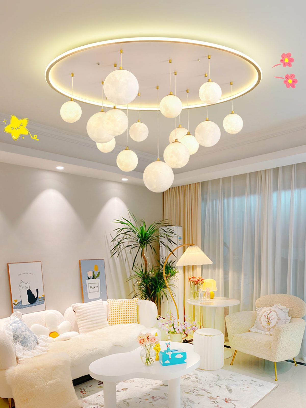 Rainbow Planet Ceiling Light