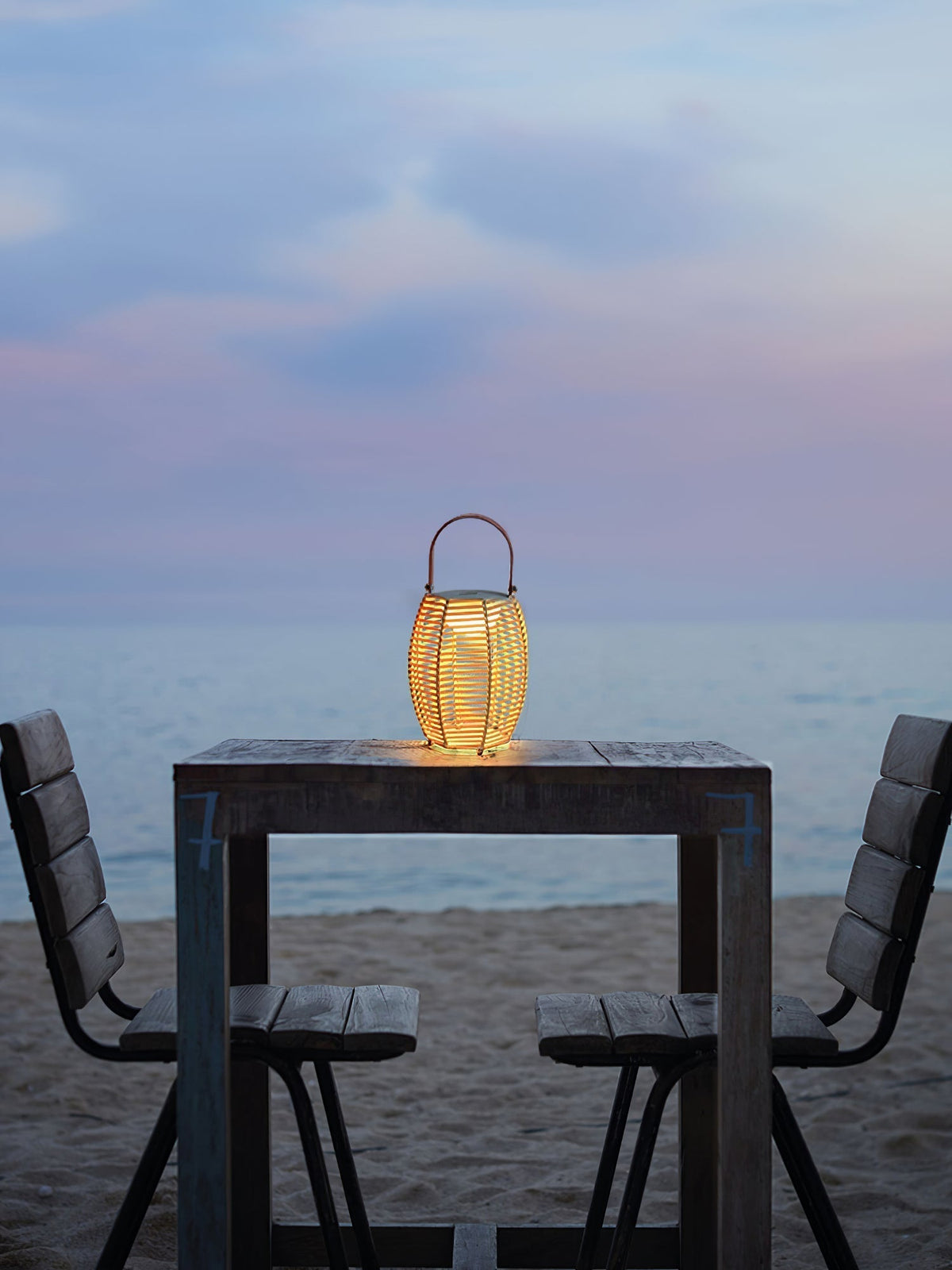 Lantern Built In Battery Table Lamp